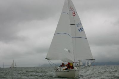 Running down the course